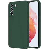 Husa Protectie, Vafy, compatibila cu Samsung S21 5G, Liquid Silicone, Verde