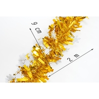 Beteala Craciun, Flippy, auriu, marimea: 2 m x 9 cm x 9 cm material:folie PVC, interior/exterior