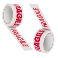 Set 36 Role Banda Adeziva Fragile, Low Noise, 50mmx66m, Sigilare Colete/Pachete Sensibile, Transparent