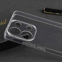 Husa Telefon, Vafy, Compatibila Xiaomi Redmi Note 13 Pro 5G, Carcasa TPU, Protectie Camere, 1.5 mm, Transparent
