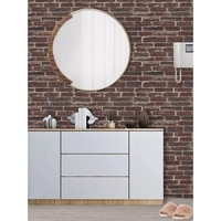 Set 10 Placi de Tapet, Vafy, Autoadezive, 70 x 77 cm, 4 mm Grosime, Suprafata Acoperita 5.3 mp, din PVC, Model Caramida Rosie, Caramiziu