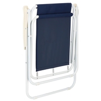 Scaun de plaja Sersimo GC049, pliabil, 100kg, 52x74cm, bleumarin