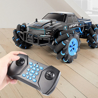 Masina teren 4x4 telecomandata cu role laterale, control gesturi si functie drift, 27x22x13 cm, negru