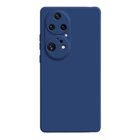 Husa de Protectie, Vafy, pentru Huawei P60 Pro, Liquid Silicone, cu Microfibra pe Interior, Protectie Antisoc, Compatibil Incarcare Wireless, Albastru