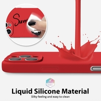 Husa de Protectie Matte TPU, Vafy, pentru Apple iPhone 16 Pro, Protectie Camera, Antisoc, Antizgariere, Antialunecare, Acoperire Completa, Rosu