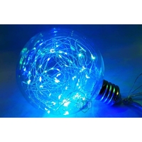 Instalatie Craciun, 15 m, 150 Led-uri, Liniara, Albastru, 8 jocuri de lumini, Transformator, Interconectabila, Prelungitor 3 m inclus, Fir Cupru, Vafy