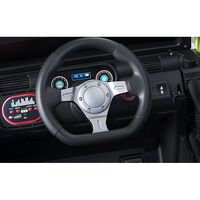 Masina Electrica pentru Copii, Flippy, Off-Road, Conectare Bluetooth, telecomanda, Tractiune Spate, Lumina Intermitenta, Baterie 12V 7Ah, 120 x 63 x 68cm, Galben