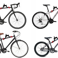 Suport biciclete pliabil pentru perete, metal, 45x36x20 cm