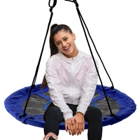 Leagan tip cuib Sersimo G-Line, 100cm, inaltime reglabila, 150 kg, Albastru Negru