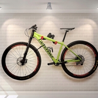 Suport biciclete pliabil pentru perete, metal, 45x36x20 cm