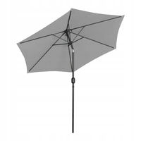 Umbrela terasa gradina, cu inclinare si husa, 300cm, Gri