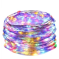 Instalatie Craciun, 2 metri, 20 LED-uri, multicolor, telecomanda 8 functii, USB, fir cupru, liniar, interior/exterior, Vafy