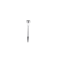 Set 10 Lampi Solare Led pentru Gradina, Flippy, 5.5 x 36.5 cm, Buton On-Off, Lumina Alb Cald, Argintiu