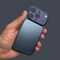 Carcasa Metalica, Vafy, Compatibila Apple iPhone 14 Pro, Creeaza Aspect de iPhone 17 Pro, Unibody Mat, Rezistenta la Zgarieturi, Albastru