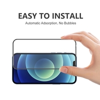 Folie sticla securizata Flippy compatibila cu Huawei P Smart 2021, Full Glue, Privacy, Negru