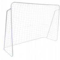 Poarta de fotbal pentru copii, 213x152x75 cm, alb – otel durabil, usor de asamblat, ideala pentru joaca in aer liber
