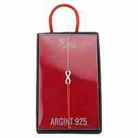Bratara Argint 925 pentru Dama, Jolie, Model Infinit, Martisor Bratara de 1 Martie, Pandativ Argintiu cu Snur Rosu