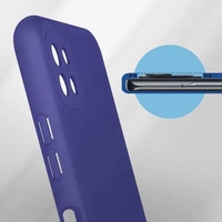 Husa protectie Vafy pentru Samsung A22 5G Liquid Silicone Mov
