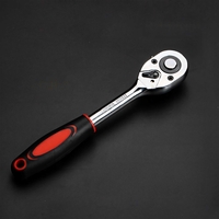 Chei tubulare Set 46 de Piese, Flippy, Trusa Scule de Reparatii Auto, Prelungitoare Rigid si Flexibil, Articulatie Cardanica, Antrenor de Forta Glisant, Adaptoare, Maner pentru Surubelnita, 23 x 12 x 4 cm, 1.9 kg, Cutie Rosie