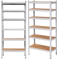 Raft cadru metalic modular pentru depozitare, 6 polite, 225x110x50cm, sarcina 900kg