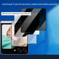 Folie Sticla Securizata pentru Samsung Galaxy Z Flip 6, Vafy, Sticla de Protectie Compatibila cu Samsung Galaxy Z Flip 6, 2.5D, HD, Transparenta