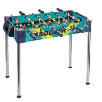 Masa de Fotbal, Flippy, cu Picioare Inalte, 6 Manere, Tablou de Scor, 62 x 8 x 35.5 cm, din Lemn/Otel si ABS, Albastru