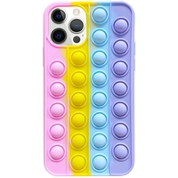 Husa de protectie Flippy Pop It compatibila cu Apple iPhone 13 Pro Max,Model 8,Multicolor