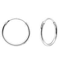Cercei Argint 925, Jolie Silver, pentru Dama, Model Creole, 0.12 cm, 0.68 g, Argintiu