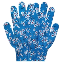 Manusi de Gradinarit, Flippy, din Nailon, Marime Universala 20 cm, Model Inflorat, Antiderapante, Multicolor