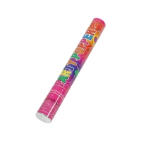 Tub de Confetti, Flippy, Clasic, 40x5 cm, Confetii Asortate din Plastic, Eliberare prin Rasucire, Multicolor