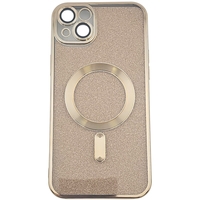 Husa de Protectie 2 in 1, Vafy, pentru Apple iPhone 15, Compatibila MagSafe, Magnetica, cu Protectie Lentila, din TPU, Auriu