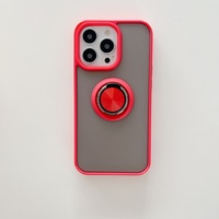 Husa de protectie Vafy compatibila cu Apple iPhone 13 Mini,Defender cu prindere inel,Rosu