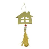 Ornament brad, Flippy, Casa, Auriu, Lucios, 10*25CM, Acril, Interior/ Exterior
