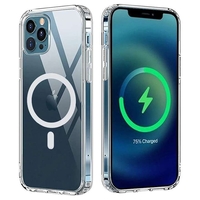 Husa protectie Vafy compatibila cu Apple iPhone 12 Pro Max Mag Safe Silicone Transparent