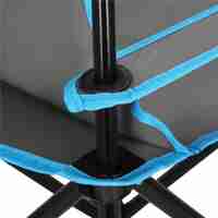 Set masa pliabila cu 2 scaune, structura metalica, husa transport, 47x47x45 cm, gri