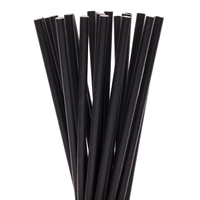 Set 100 Paie, Flippy, din Hartie, 20 cm, Model Uni, Negru