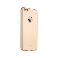 Husa Apple iPhone 6/6S Plus IPAKY Full Cover 360 Auriu + Folie Cadou
