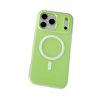 Husa Telefon Jelly Magnetic 2in1, Vafy, Compatibila cu Apple iPhone 17 Pro, din PC+TPU, Magsafe, Finisaj Mat, Verde
