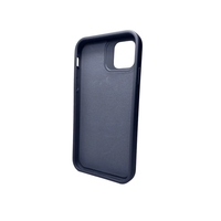 Husa Apple iPhone 14 Pro Max, Vafy, din Silicon Lichid, Interior din Microfibra, Lentile Fosforescente de Protectie Camera, Anti Amprenta, Rezistenta la Socuri, Albastru Marin