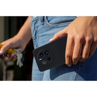 Husa de Protectie, Vafy, pentru Huawei Mate 50 Pro, Liquid Silicone, cu Microfibra pe Interior, Protectie Antisoc, Compatibil Incarcare Wireless, Negru