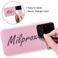 Husa protectie Vafy compatibila cu Samsung S21 5G Liquid Silicone Case Roz