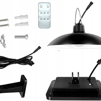 Lampa solara tip pendul, panou solar independent cu cablu de 3 metri, cu telecomanda