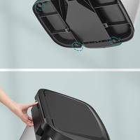 SONGMICS Cos de gunoi din inox, 68 L cu pedala, capac soft close, filtru de carbon pentru neutralizarea mirosurilor, argintiu
