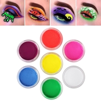 Vopsea pentru Fata si Corp, Flippy, cu Pigment Fosforescent, 30 g, Activare cu Apa, Visiniu