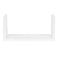 Set 3 rafturi de perete din MDF pentru decor si organizare, 30, 45 si 60 cm, alb