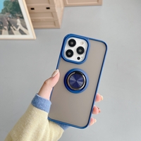 Husa de protectie Vafy compatibila cu Apple iPhone 13,Defender cu prindere inel,Albastru