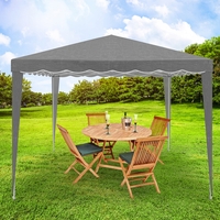 Cort pavilion de gradina pliabil automat pop-up, impermeabil, cu protectie UV, 300x300cm, gri