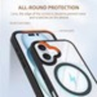 Husa de Protectie Compatibil cu iPhone 16 Plus, Vafy, Incarcare Wireless, Tehnologie Magsafe, Carcasa din TPU/ PC, Protectie Camera, Antisoc, Antizgariere, Gri - Transparent