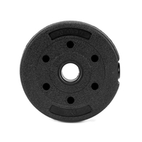 Set gantere reglabile 20 kg (2 x 10 kg), discuri cu invelis PP, negru