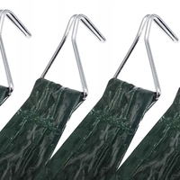Acoperis pavilion 300x300 cm, PE 100g/mp impermeabil, cu prindere velcro, verde